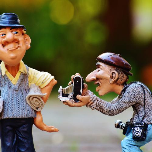 Reporter und Pressefotograf